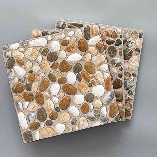 18 Pièces Stickers Carrelage Auto-Adhésif ImperméAble,Petits Autocollants Pour Carreaux de Pierre,Décoration Murale Adhésive En PVC ImperméAble Carreaux de Mosaïque(20 X 20 Cm)