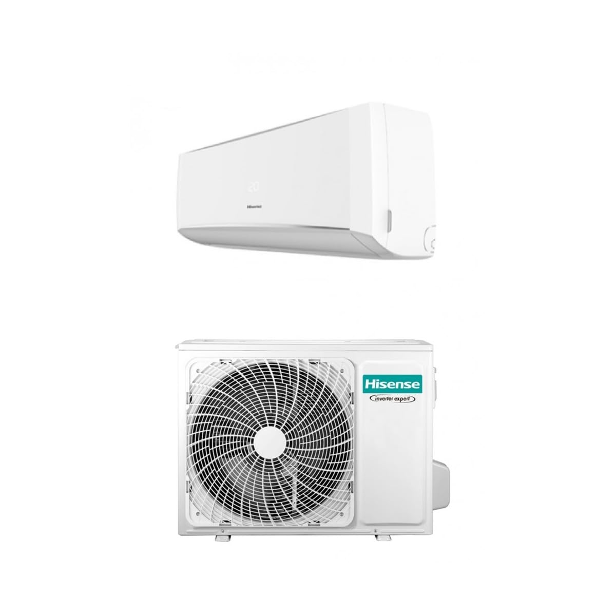 Hisense Halo+ Climatizzatore 24000 Btu R32 Cbbt242rg Atbt242rw, 19dB(A), Evaporatore Anti-Batteri, Filtro Ai Carboni, Anti Muffa, Self Clean (In), Display Led, Wifi, A++A+ (24000 Btu