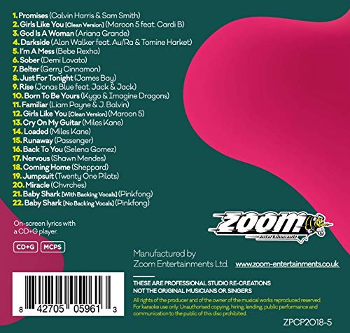 Zoom Karaoke Pop Chart Picks 2018 Part 5 + Five Of A Kind Vol. 3