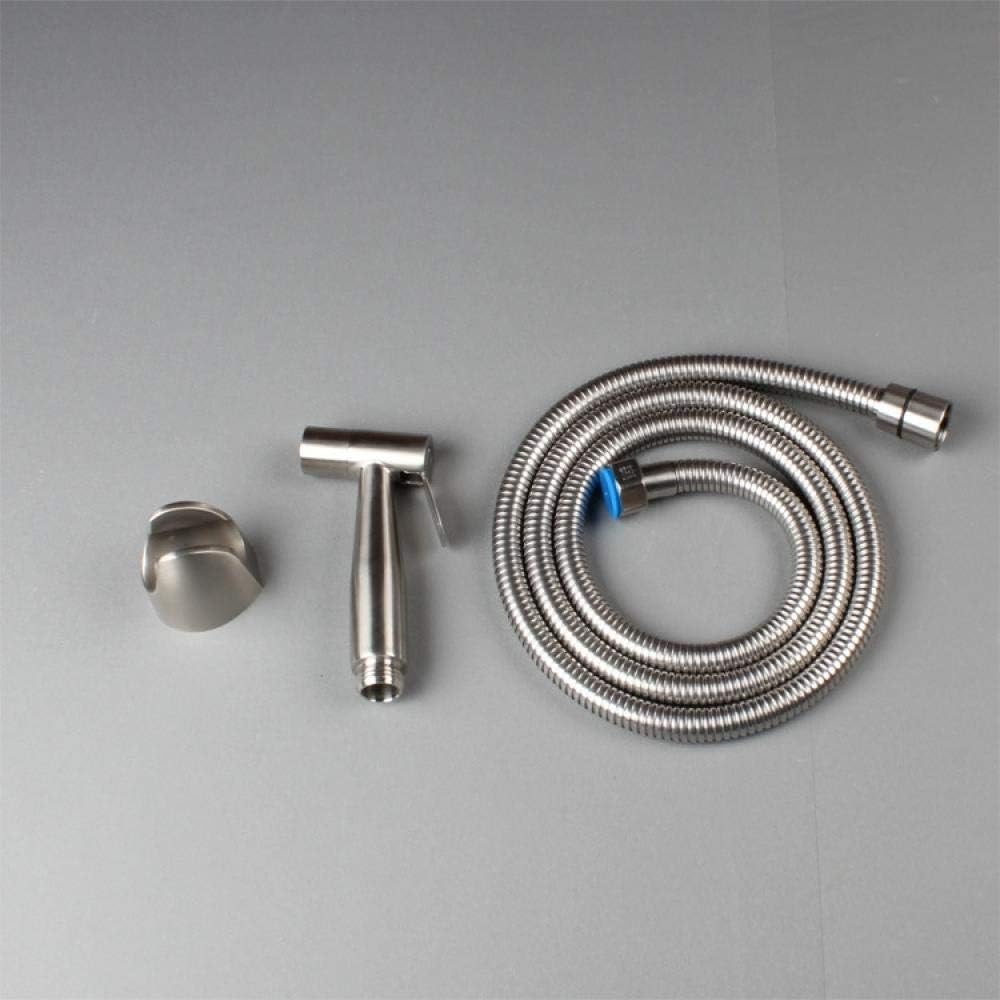 Set Compatible with Pet Bath Closestool Squatting Pan Floor Cleaning - 304 Stainless Steel Women Shower Spray Gun Nozzle Set Wall Mounted