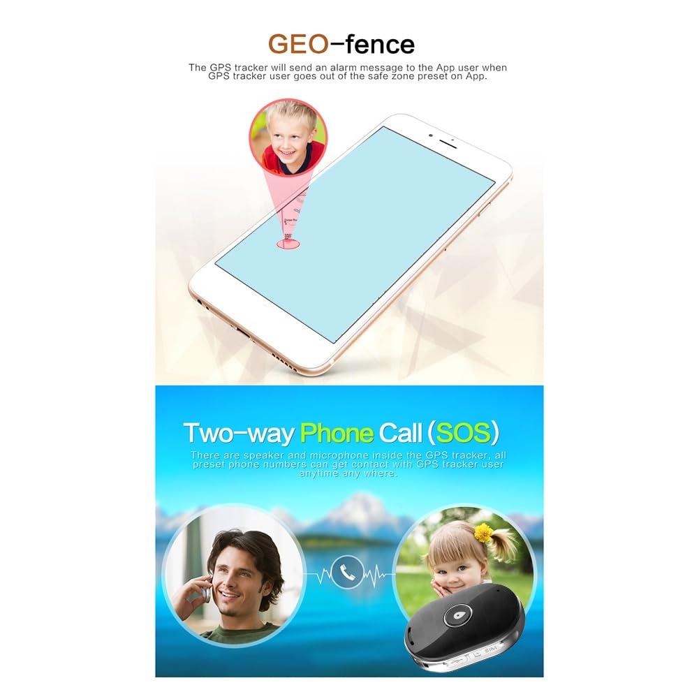 Localizador GPS Impermeable para Mascotas, Rastreador WiFi Impermeable para Mascotas, Mini Rastreador para Perros