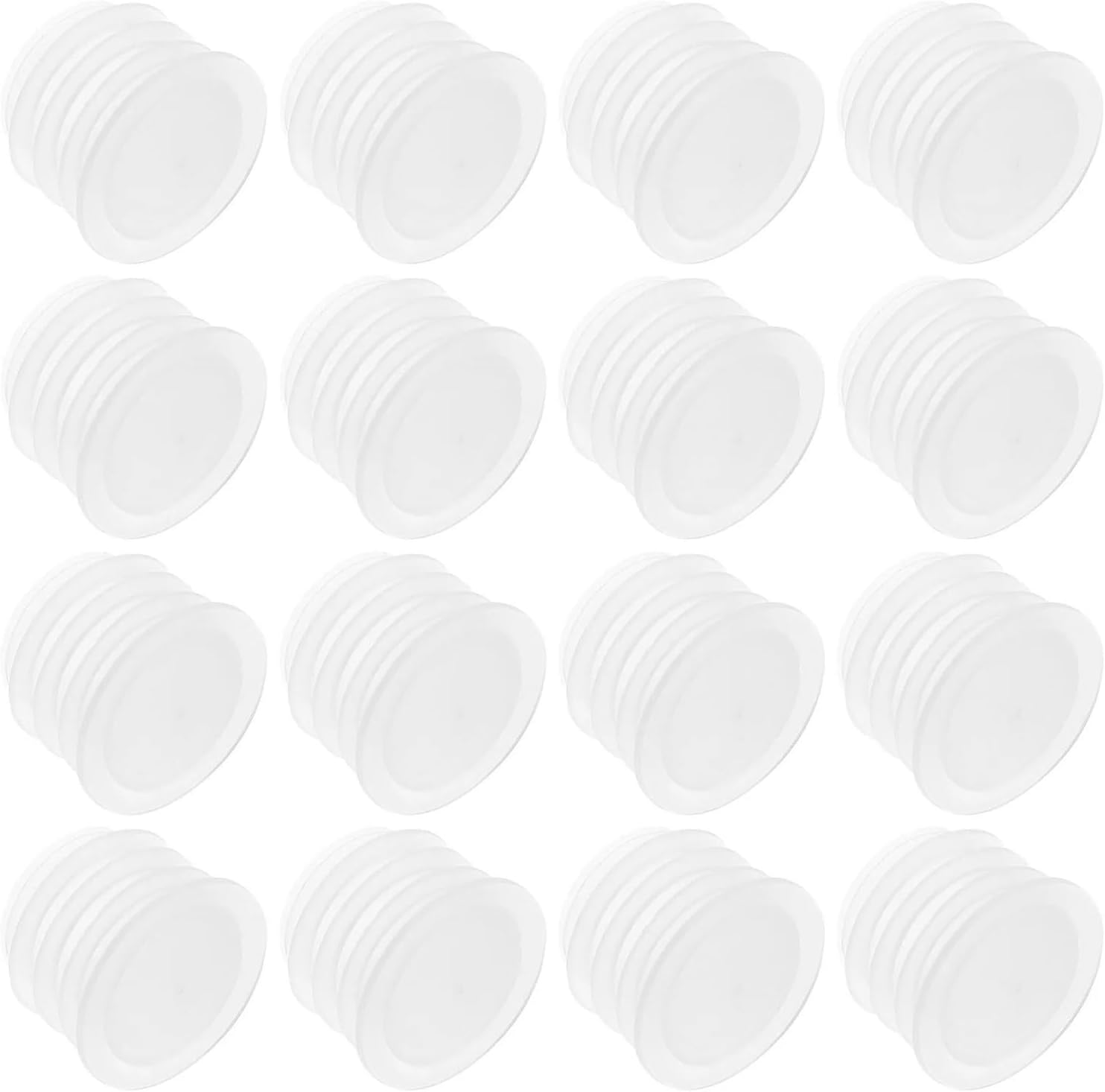 Clear Plastic Bottle Stoppers 400Pcs Transparent Bottle Stoppers Replacement Hole Plugs End Caps for Salt Pepper Shakers Lab Bottles Tubing