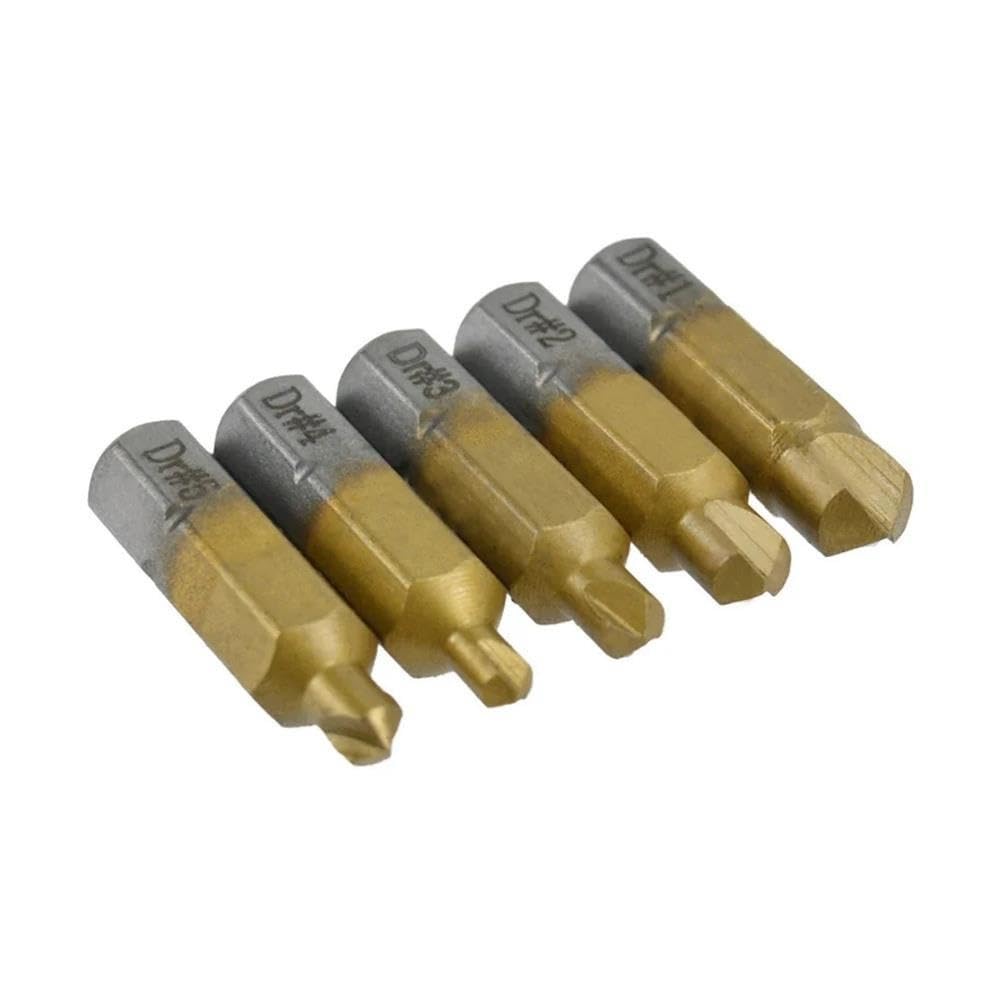 Juego de extractores de tornillos con soporte magnético y adaptador de casquillo for taladros eléctricos