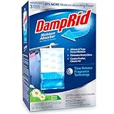 DampRid Hanging Bag Moisture Absorber for Closets, Pure Linen, 3 Pack, 16 oz. Each; Traps Excess Moisture for Fresher, Cleaner Air