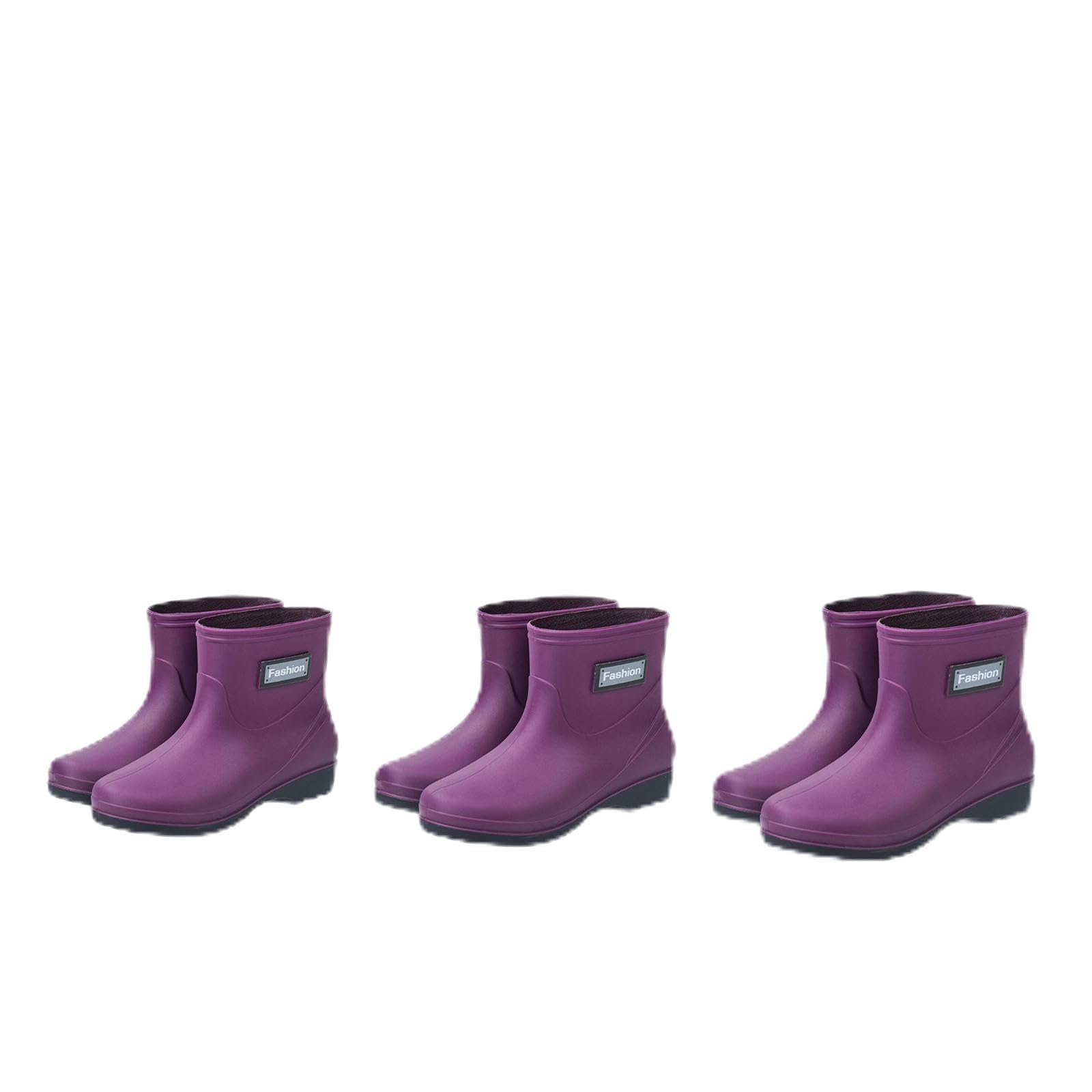 Rain Boots Waterproof Practical Anti Slip Rainboots for Outside Hiking Girls Size 39-image-14