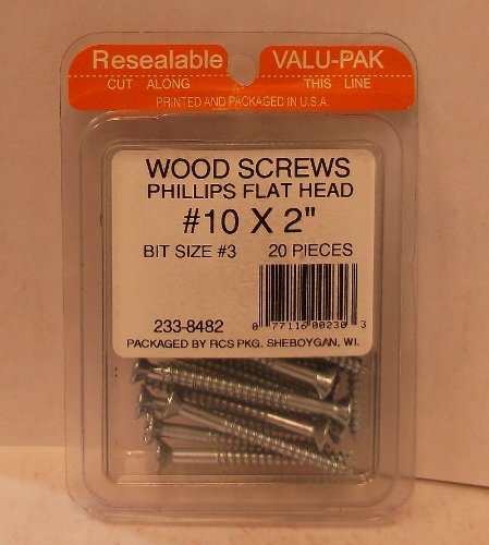 RCS #10 X 2" Wood Screws