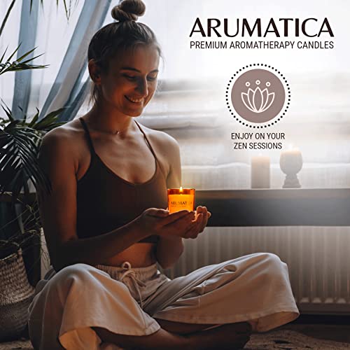 Arumatica Premium Aromatherapy Candles | Scented Candle Gift Set For Women | Bath Candles For Tub Relaxation | Aromatherapy Gifts For Women | Stress Relief - Self Care Gifts For Women (4 Pk, 20 Oz) #TOP3