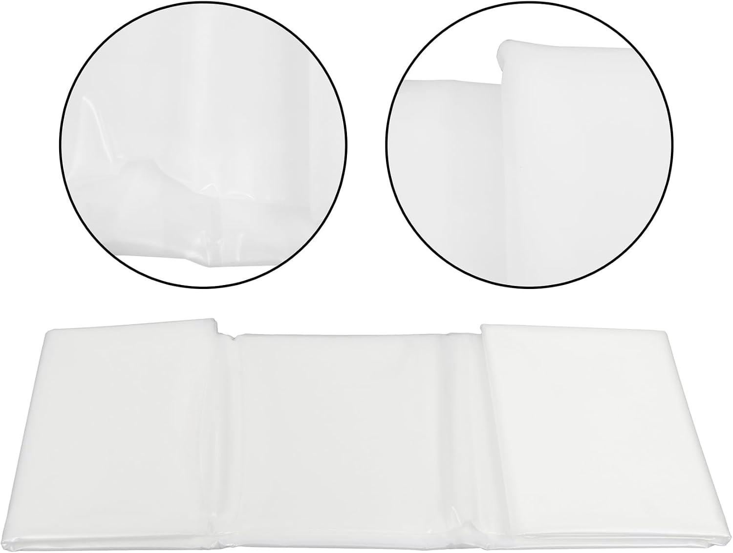 WFLNHB 16 x 25ft 6 Mil Weatherproof Clear Greenhouse Heavy Duty Sheeting