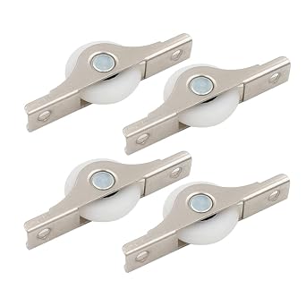 4Pcs Sliding Door Roller Wheels for Wardrobe Door Replacement