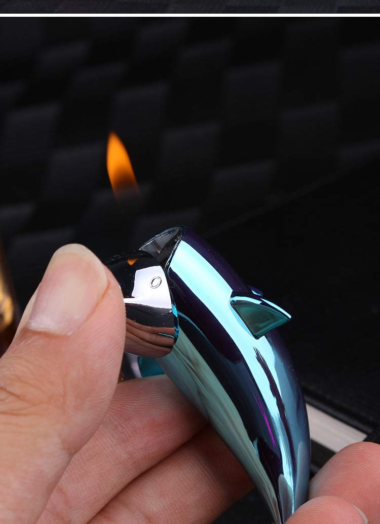 Amazon.com: Dolphin Butane Lighter Sofe Flame Lighter Color Random(Come  Without Butane) : Health & Household