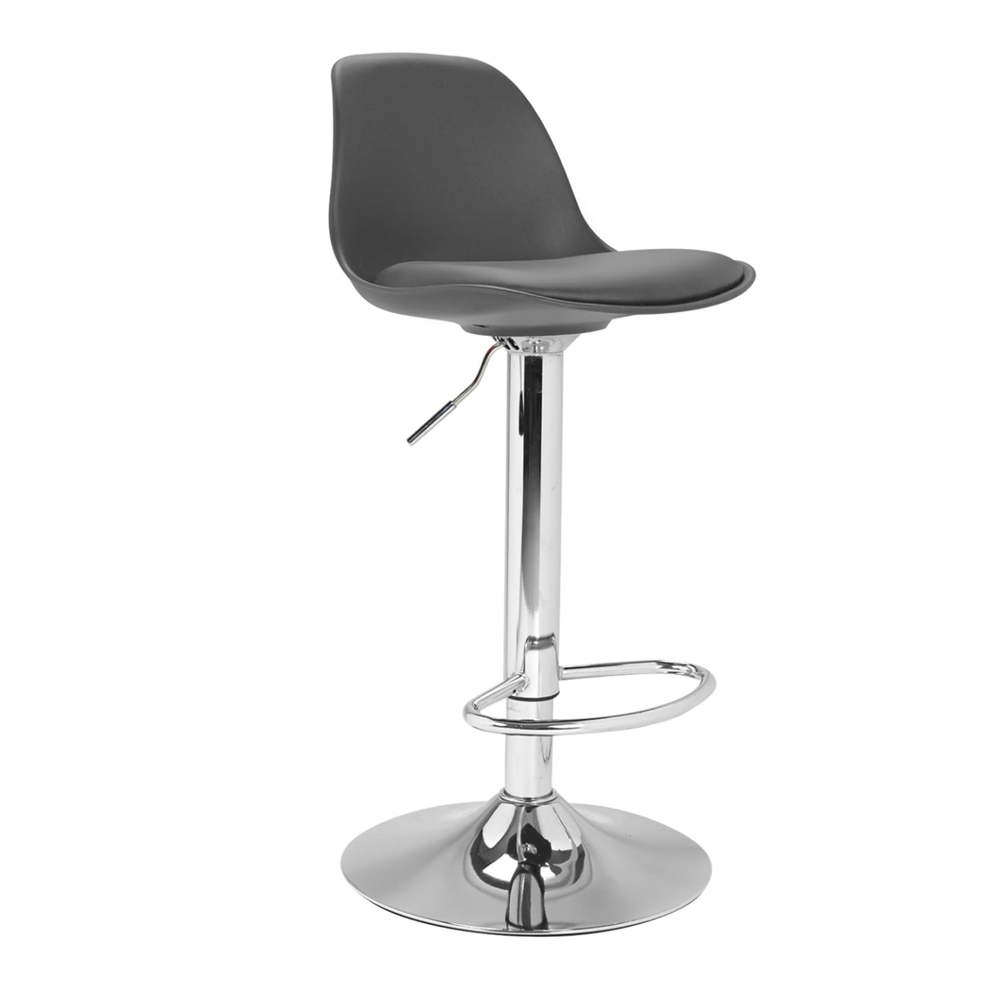 IDMarket - Lot de 2 tabourets de Bar Karl Design Gris