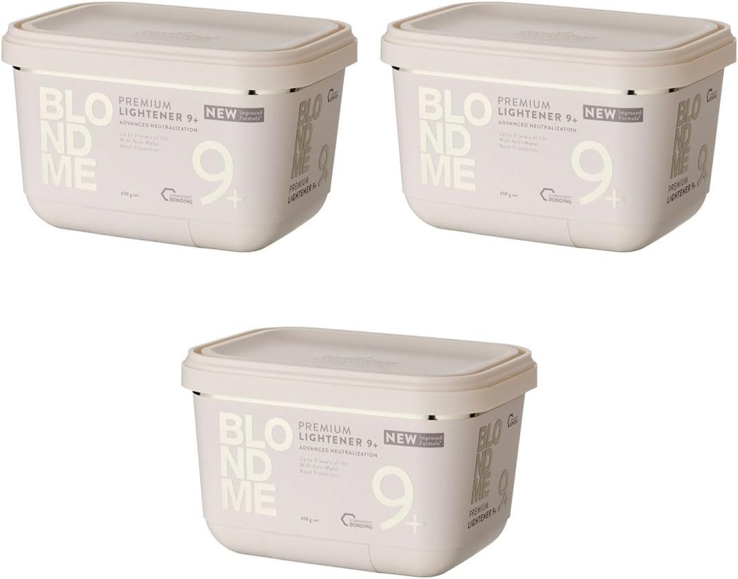 Schwarzkopf Professional - Blond Me Ppl9+ Pudra Komp. Premium 450g Lightener 9+ - 3'lü Paket
