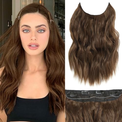 Extensiones de cabello con alambre invisible para dar volumen sin dañar tu pelo