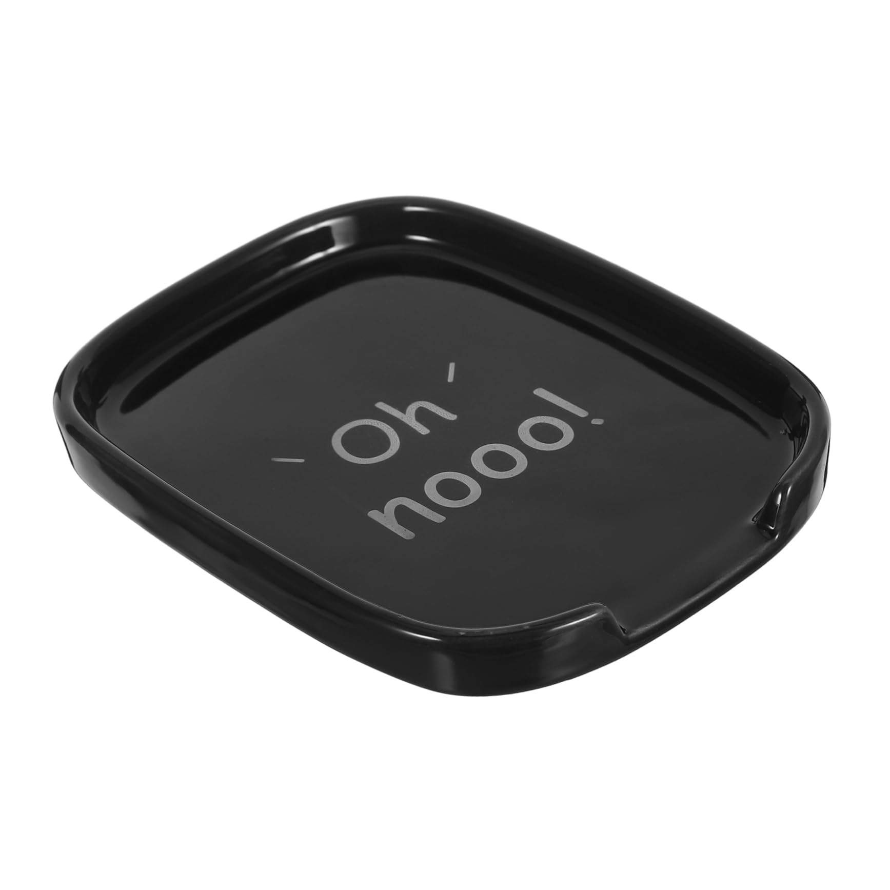 Reposacucharas y Fácil de Limpiar de Cerámica Negro Diseño Ahorrador de Espacio Elegante y Decorativo para Utensilios de Cocina