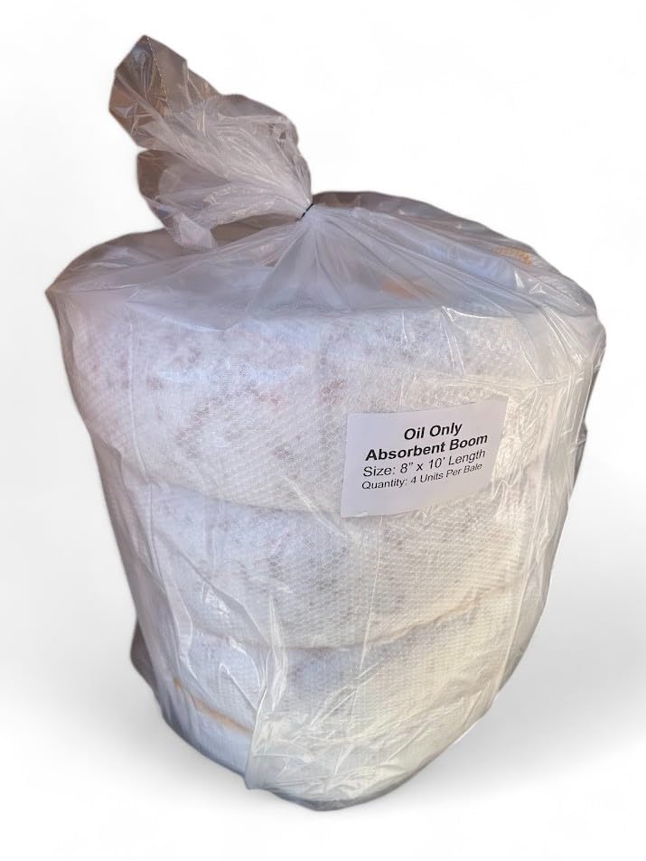 Intermountain Absorbents - Oil Only Absorbent Boom - 4 Pack - 8