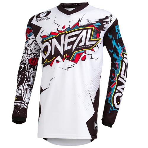 Shirtracer Sprüche Statement mit Spruch - Ich bin selten Radlos - Unisize - Dunkelgrau - Geschenk - WM101 - Stoffbeutel aus Baumwolle Jutebeutel lange Henkel 6 O'NEAL | Motocross-Jersey Langarm | Kinder | MX MTB Mountainbike Enduro | Eingenähter Ellbogenschutz, V-Ausschnitt, Atmungsaktives Material | Element Youth Jersey Villain | Weiß | Größe M