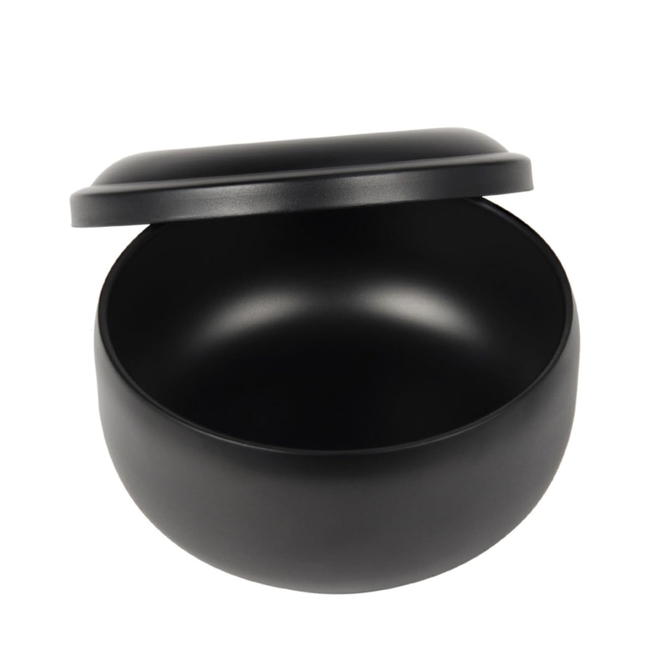 IWOWHERO Men's Stainless Steel Shaving Bowl Lid Bowl for Lather Barber Tool Easy to Clean