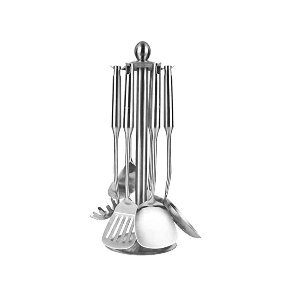 Set di Utensili da Cucina， spatole in Acciaio Inox， cucchiai， Paletta， scolapasta， Cucchiaio per Riso， Set di Utensili da Cucina， rastrelliera portaoggetti，，