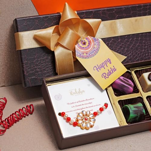 Image of Velvet Fine Chocolates Siblinghood Box| Handmade Chocolates for Rakshabandhan Special | 9 Assorted Chocolates | Perfect for Siblings | Pack of 1