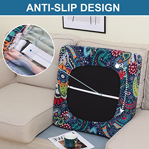 Smiry Printed Couch Cushion Covers, Stretch Sofa Cushion Covers Replacement, Non-Slip Sofa Seat Cushion Slipcovers, Soft Couch Covers For Indoor And Outdoor (Small, Paisley) #TOP3