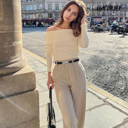 LEACOOLKEY 3 Pack Women's Stretchy Waist Belts Retro Ladies Alloy Buckle Elastic Belt for Dresses4