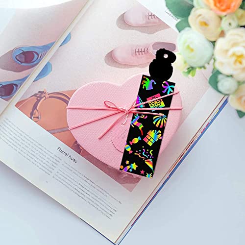 48 Pcs Scratch Art Paper Set Painting Scratchboard For Kids & Adults Creative Gift Diy Magic Rainbow Craft With Birthday Engraving And Party #TOP2