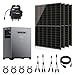 Produktbild 2 kWh Balkonkraftwerkspeicher Komplettset mit 4 × 430W bifaziale Glas-Glas-Solarmodule und 2016 Wh Speicher SPS 2155, 800W Wechselrichter, 5 Meter Schuko-, 4 x 2 Meter DC Kabel, ohne Halterung