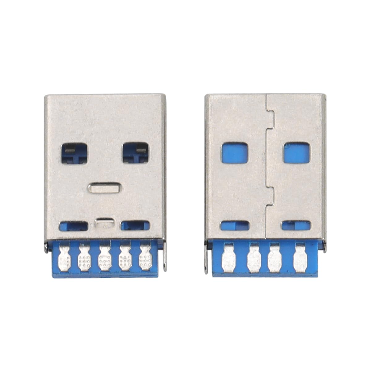 20 Sets USB 3.0 Stecker gelötet, USB 3.0 Typ A Buchse mit weißem Gehäuse für Laptop, Festplatte, USB-CDs, Tastaturen