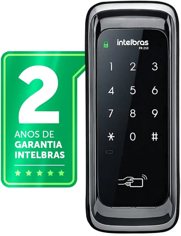 Fechadura Digital FR 210 Preto Intelbras