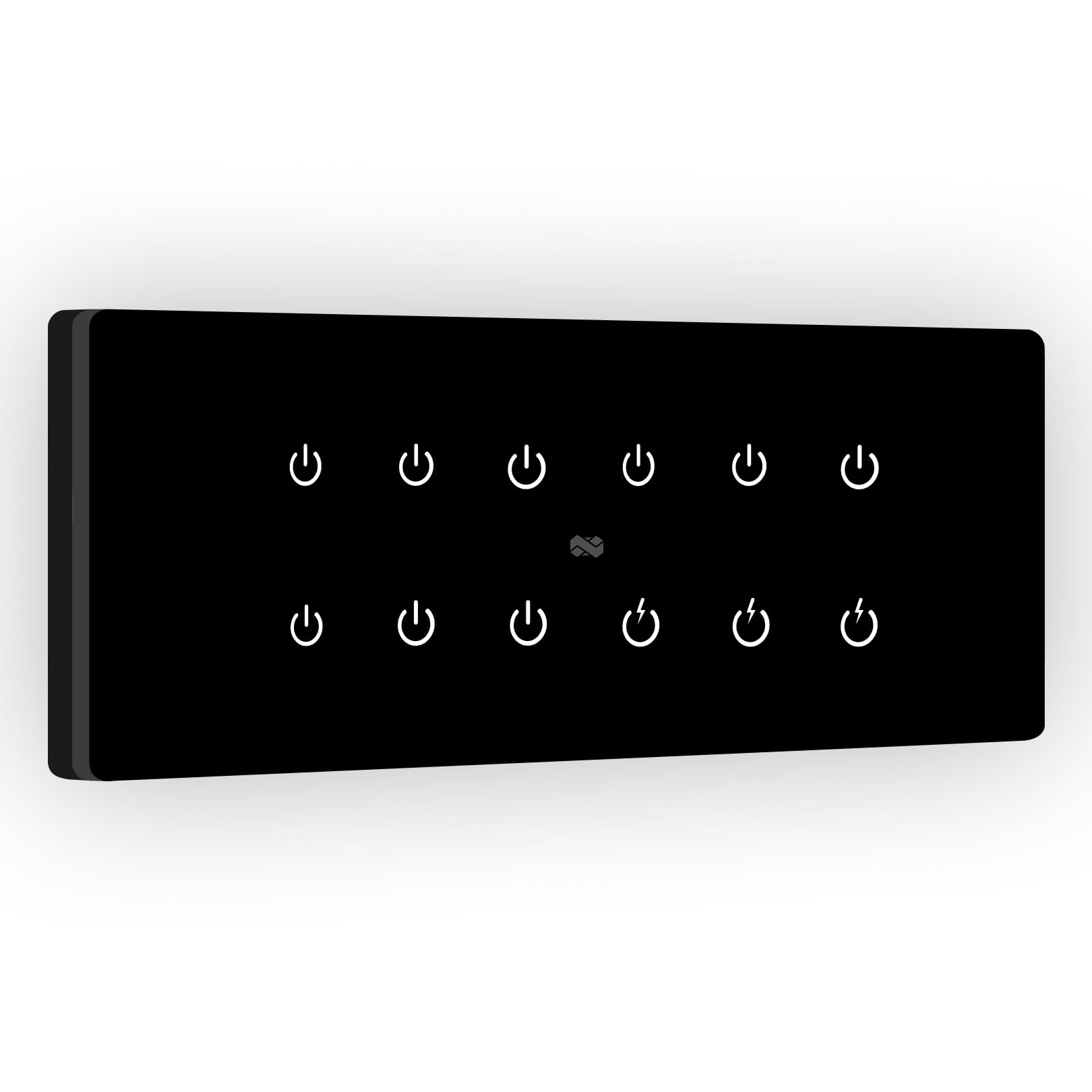 IOTICS Smart Wifi Switch Board: 12 x Switch Module. Touch Control, Remote, App Control. Voice Compatible with Alexa & Assistant. Smart Touch Switch Board For Home Automation (Black)-image-29