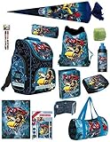 autorobot strefa nip KOMFORT: Der ca. 1.010 Gramm leichte-r, ergonomische Jungen-Schulranzen hat eine stabile Rahmenkonstruktion und einen wasserabweisenden Kunststoffboden. Maße (H/B/T): 36x28x17 cm. Geeignet ab der erste-n Klasse der Grundschule.