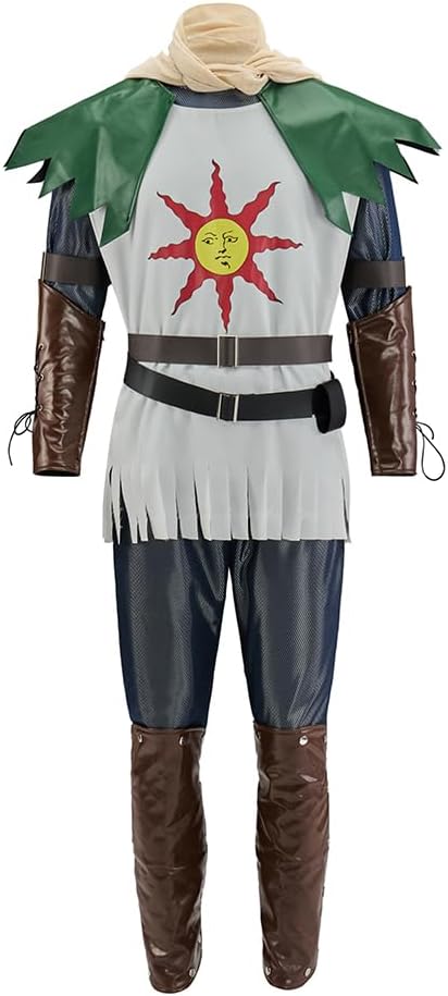 Men's Solaire Costume Deluxe Forever Sun Warrior Knight Cosplay Outfits for Halloween Theme Party