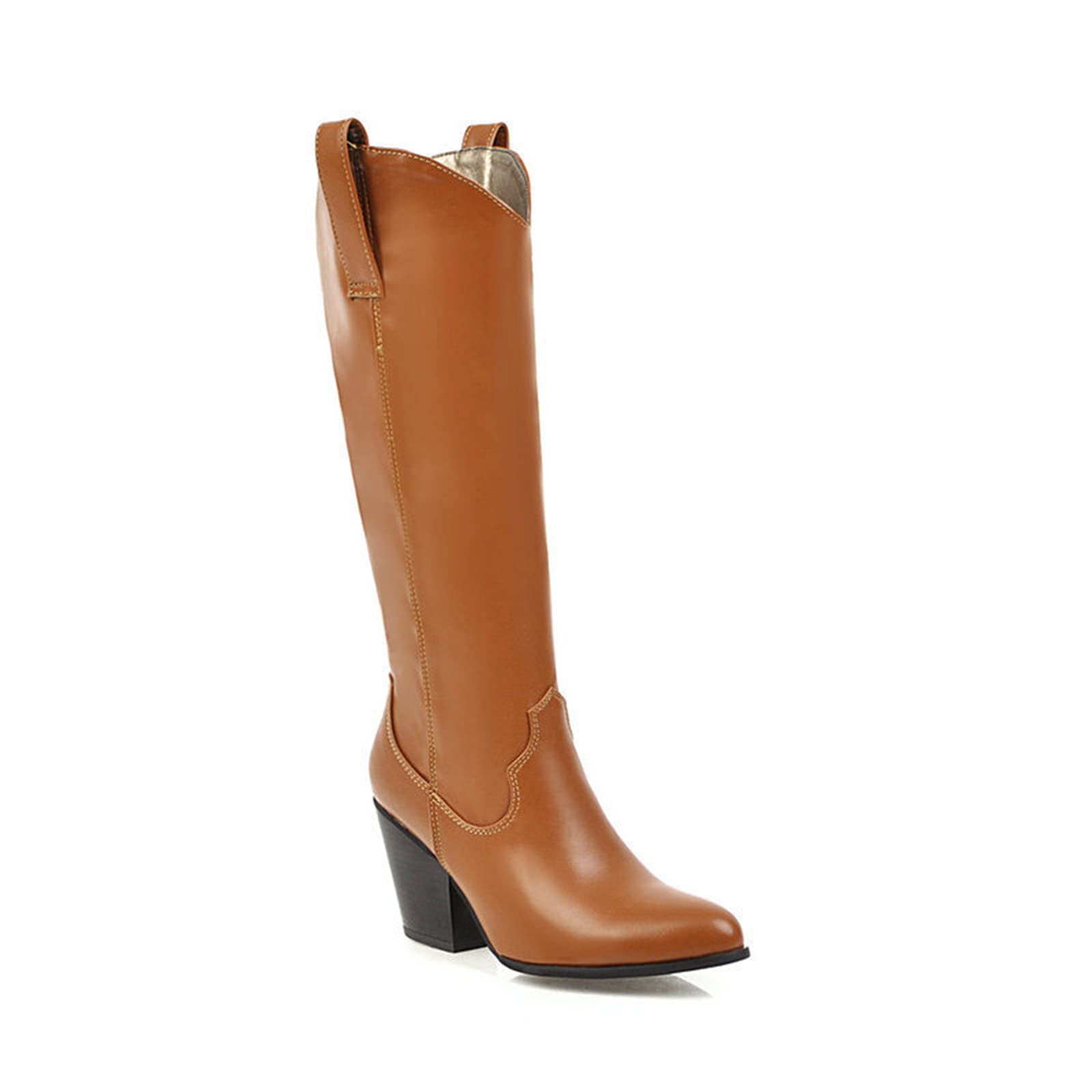 Bottes de pole dance talons hauts pointus 8cm genoux hauts - 3