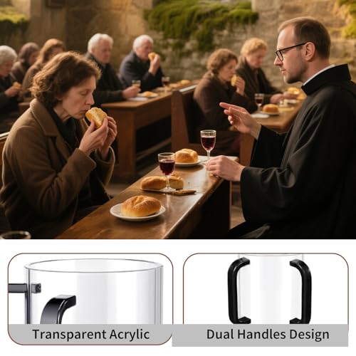 Set de 3 vasos para lavado ritual de manos 5 pulg miniatura 5