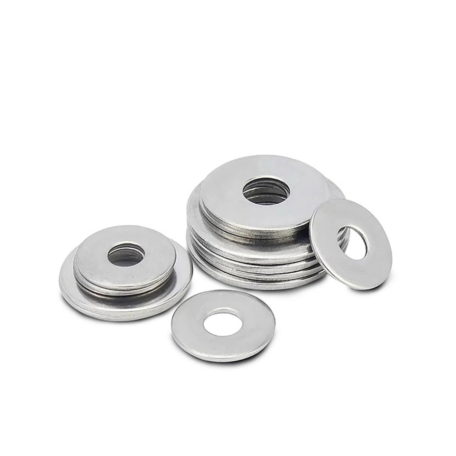 Edelstahl Beilagscheiben 1~100 Stück 316 Edelstahl-Unterlegscheiben, verdickte und übergroße runde Unterlegscheiben, Metalldichtungen, M3, M4, M5, M6, M8, M10, M12–M24(M22x50x8.0-1Pcs)