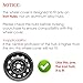 AuMoHall Black with Silver Hubcap Wheel Cover Replacement Kit 15