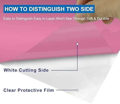 Miniatura 10 de KISSWILL Camisetas de vinilo termotransferible HTV para planchar, rollos de vinilo HTV compatibles con máquina de corte Silhouette Cameo34 (blanco