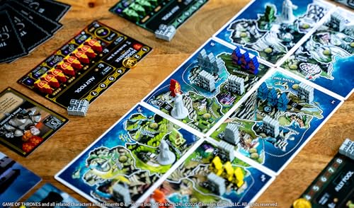 Tiny Epic Game of Thrones Board Game, Strategy Game for Adults & Teens, 1-4 Players, 60+ Min Playtime, Play as Iconic Westeros Characters, Custom Dice, Miniatures, Metal Coins, and Wooden Components