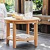 Cambridge Casual Robin Teak Wood 3 Piece Patio Conversation Set with Oyster Cushion #3