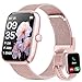 KALINCO Smart Watch Women [2 Bands, 44mm case] Alexa Fitness Tracker, Heart Rate, Sleep, Stress & SpO2 Monitor, IP68 Waterproof Smartwatch, Make/Answer Calls, Compatible with iOS & Android