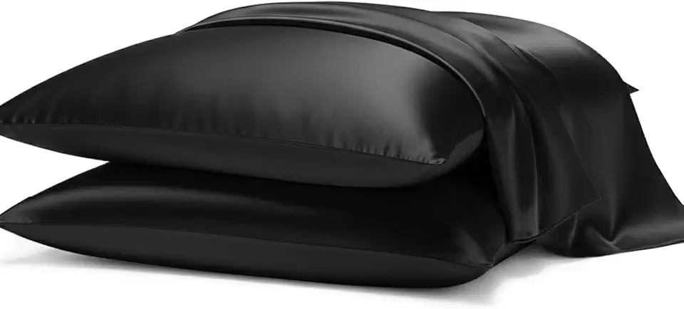 Kit 2 Fronhas Cetim Anti-frizz Seda Alto Brilho Par (Black)