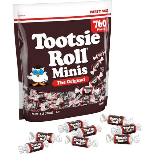 Tootsie Roll Chocolate Minis Chewy Candy, 5 lbs. miniatura 2