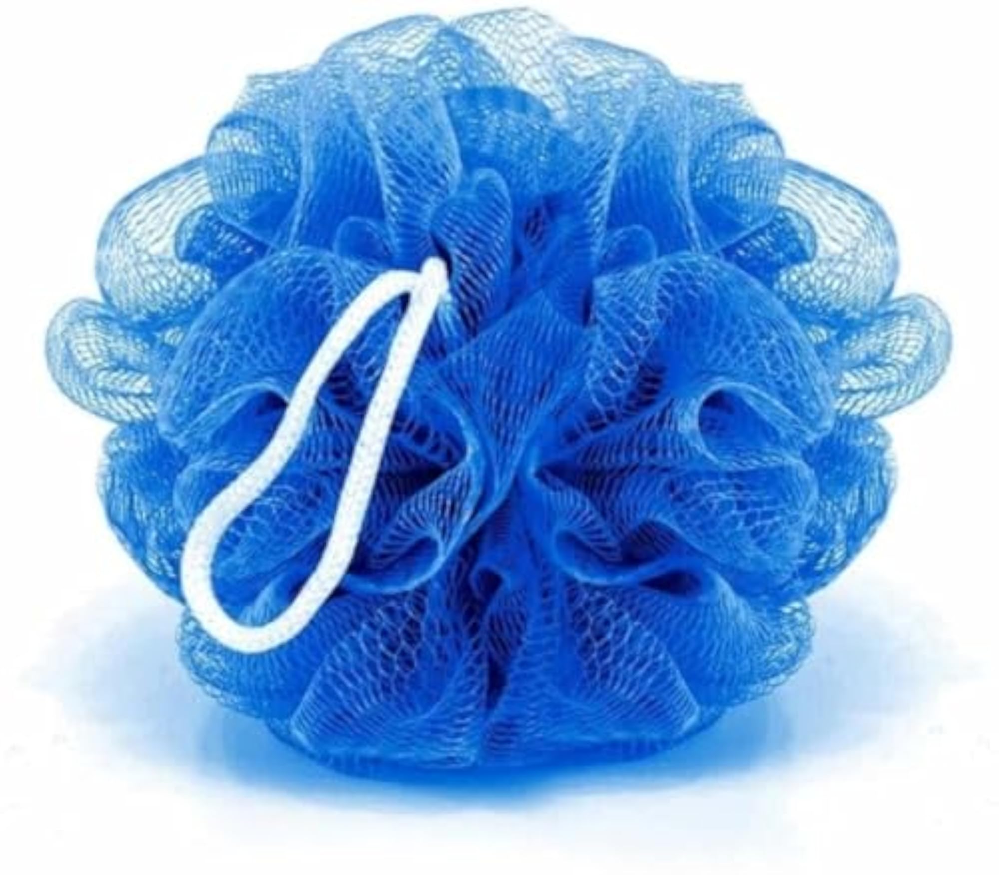 Blue Soft Fluffy Loofah Sponge for Bathing