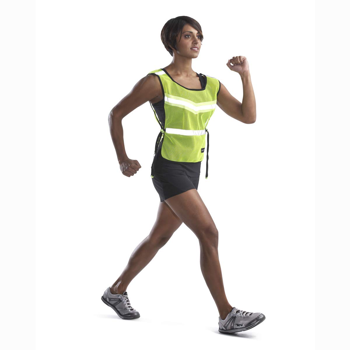 Gilet Di Sicurezza Riflettente Perfect Fitness F7 – Giallo, Taglia Unica Per Running E Camminata