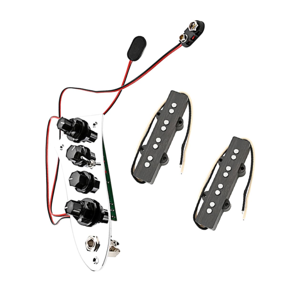 SUPVOX Electric Bass Pickup Set 4-string Space-saving Design Metal