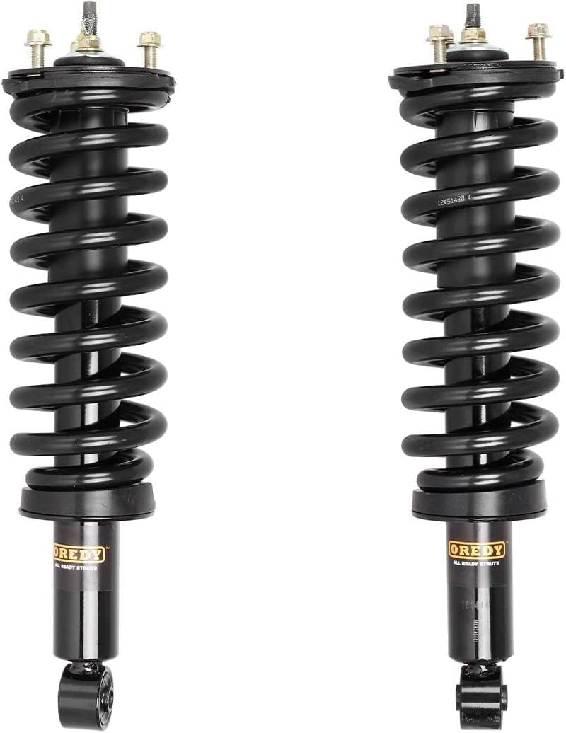 OREDY 2pcs Front Struts w/Coil Spring Assembly for Toyota Tundra 2000-2006 Driver & Passenger Side Quick Ready Install Shock Absorber 2001 2002 2003 2004 2005-171347L 171347R