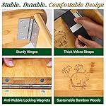 Monk & Llama Meditation Bench - Foldable, Ergonomic, Bamboo Kneeling Stool— Perfect Seiza Bench Meditation Stool Chair for Prayer & Travel - Deeper & Enjoyable Sessions - Image 5