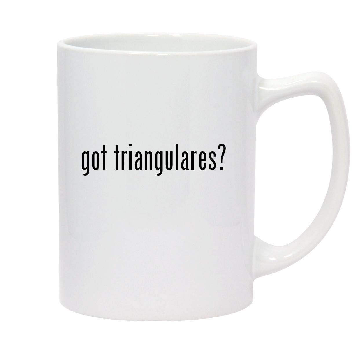 got triangulares? - 14oz White Ceramic Statesman Coffee Mug