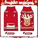 HYLYUN Weihnachten Hund Pullover, Rentier Schneeflocke Outfits mit Leine Loch, Klassische Rollkragen Hundekleidung für Welpen Medium Hund