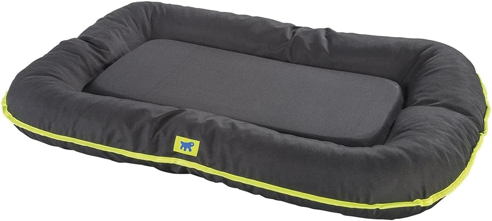 Ferplast Cuccia Cane Cuscino Cane Cane Taglia Grande Tessuto Antigraffio Lavabile a mano a 30° Materassino Cane Impermeabile 120 x 80 x 13,5 cm.Nero
